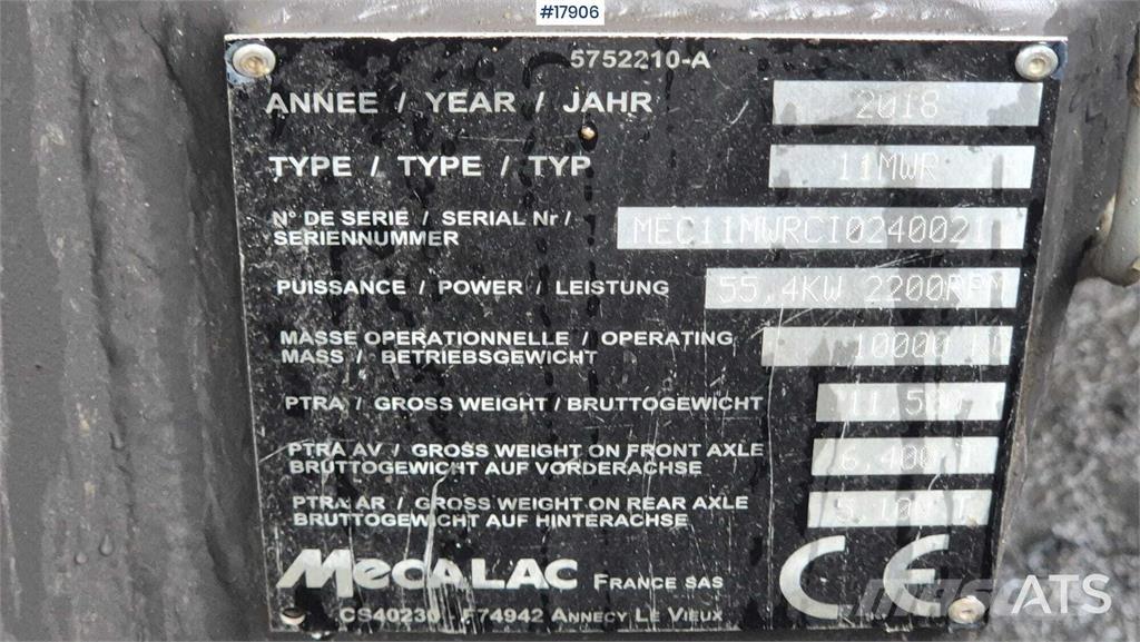 Mecalac 11 MWR Gravemaskiner på hjul