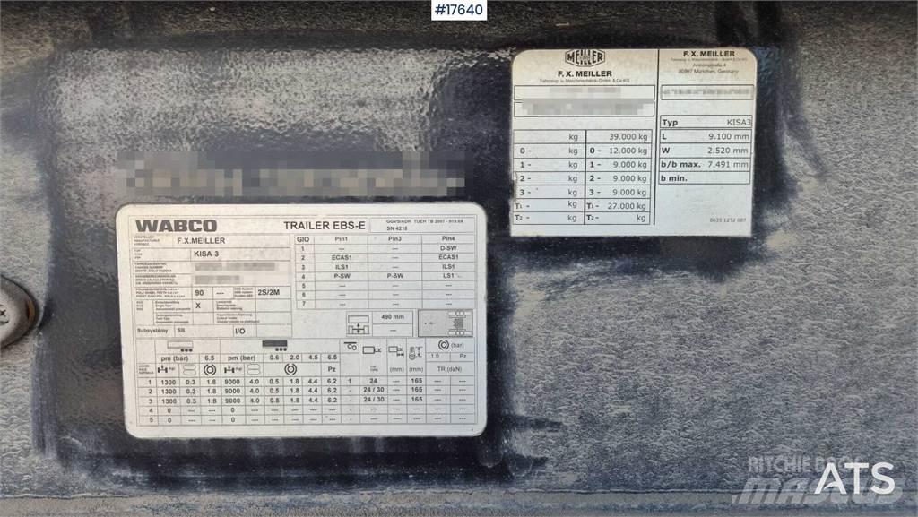Meiller KISA 3 Semi-trailer med tip
