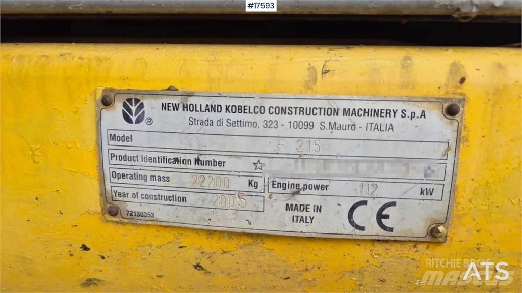 New Holland E215 Gravemaskiner på larvebånd