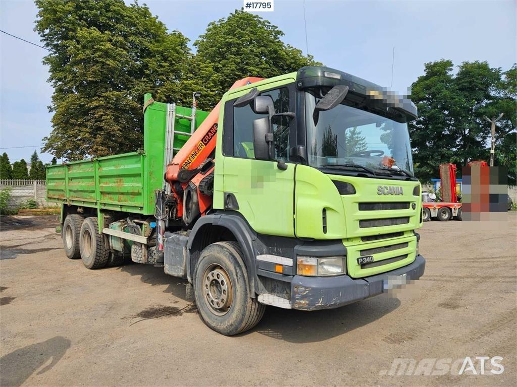 Scania P 340 Lastbil med kran