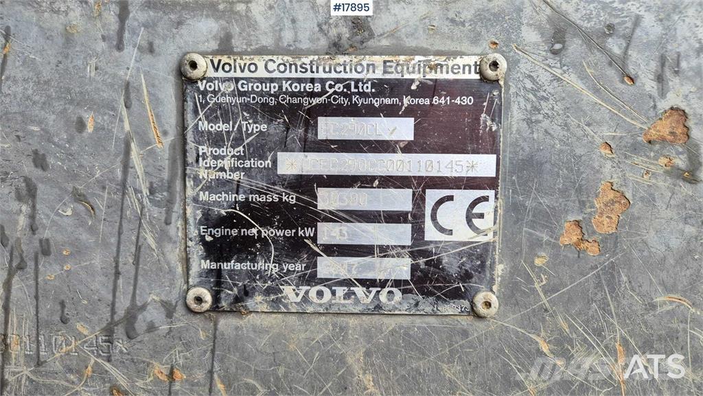 Volvo EC 290 CL Gravemaskiner på larvebånd