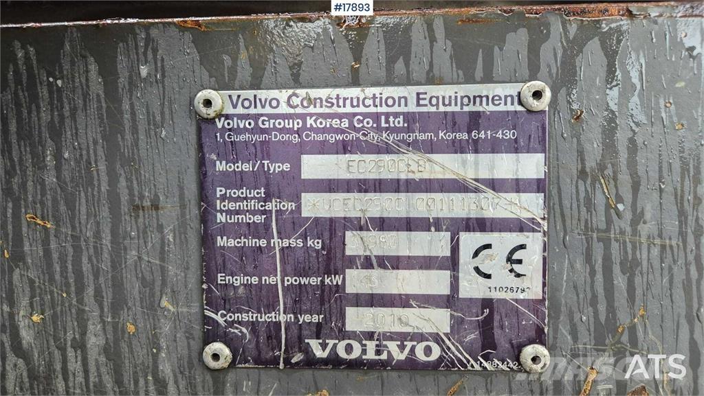 Volvo EC 290 CLD Gravemaskiner på larvebånd