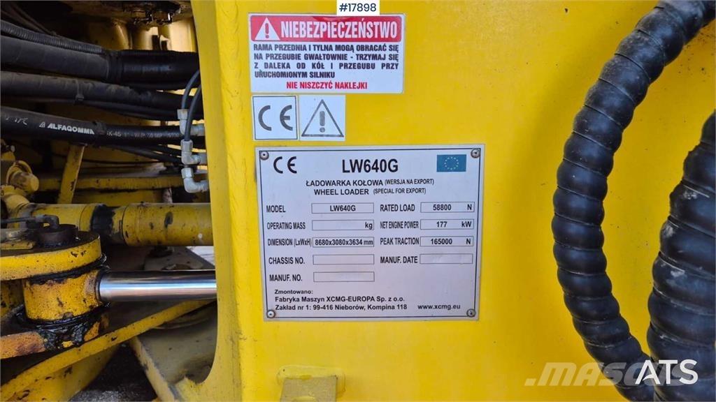 XCMG LW 640 G Læssemaskiner på hjul