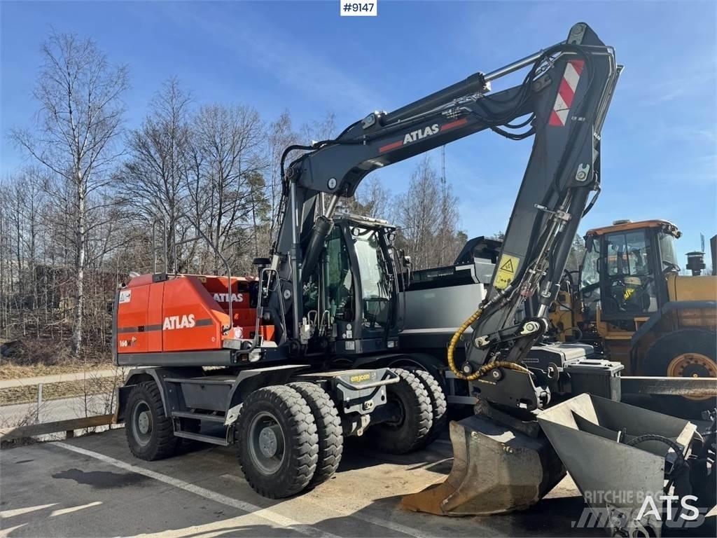 Atlas 160W Gravemaskiner på hjul