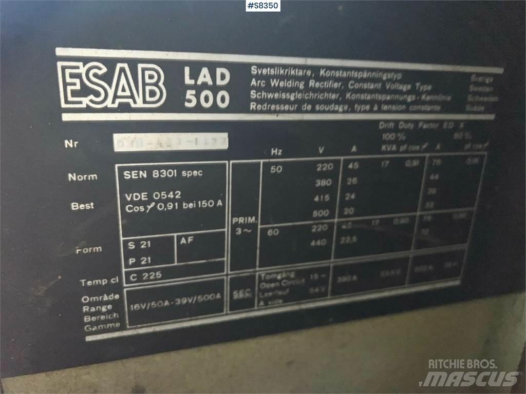 Esab LAD500 Entreprenør - Andet