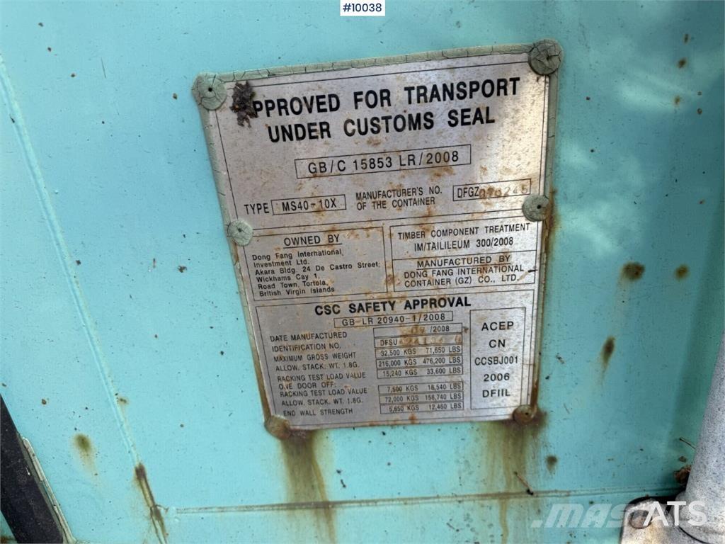  MS40-10X MS40-10X Specielle containere