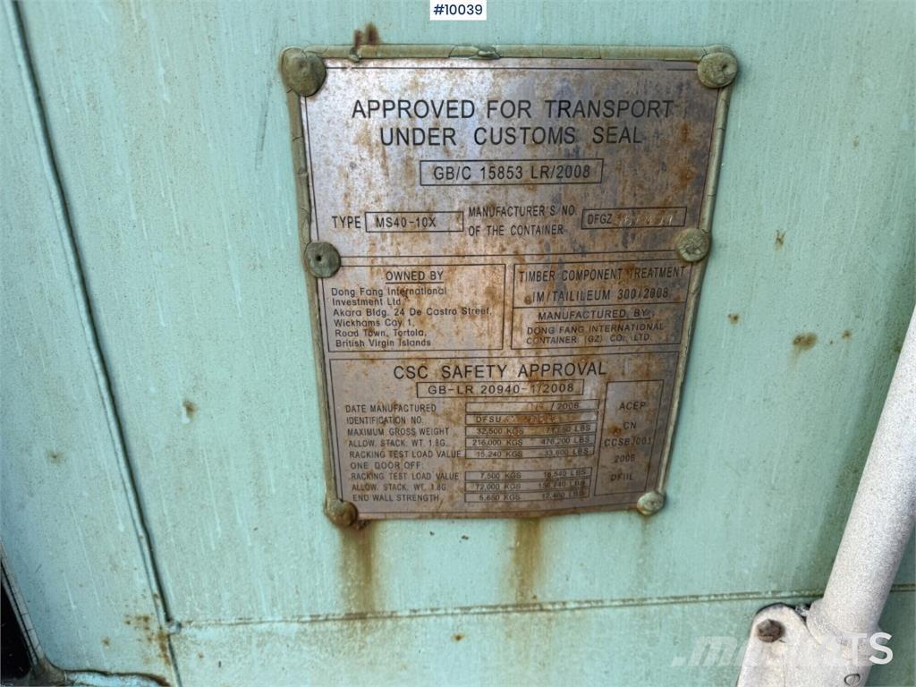  MS40-10X MS40-10X Specielle containere