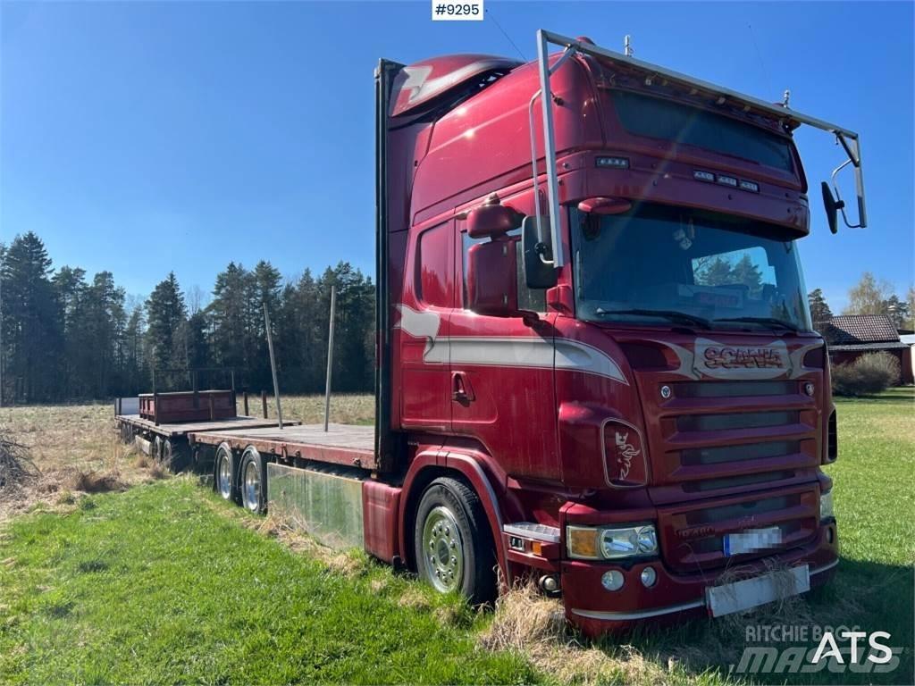Scania R480 Lastbil med lad/Flatbed