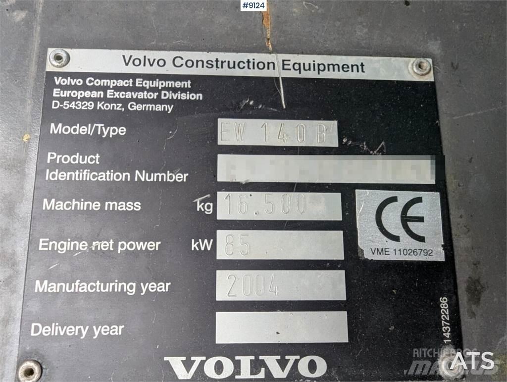 Volvo EW140B Gravemaskiner på hjul
