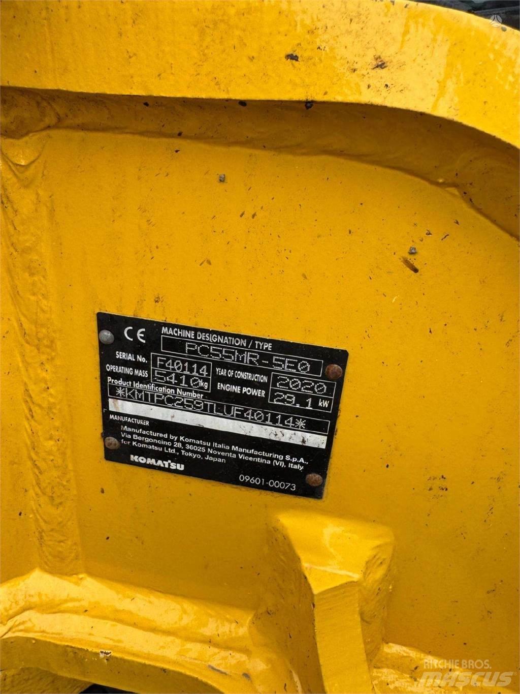 Komatsu PC55MR-5 Gravemaskiner på larvebånd