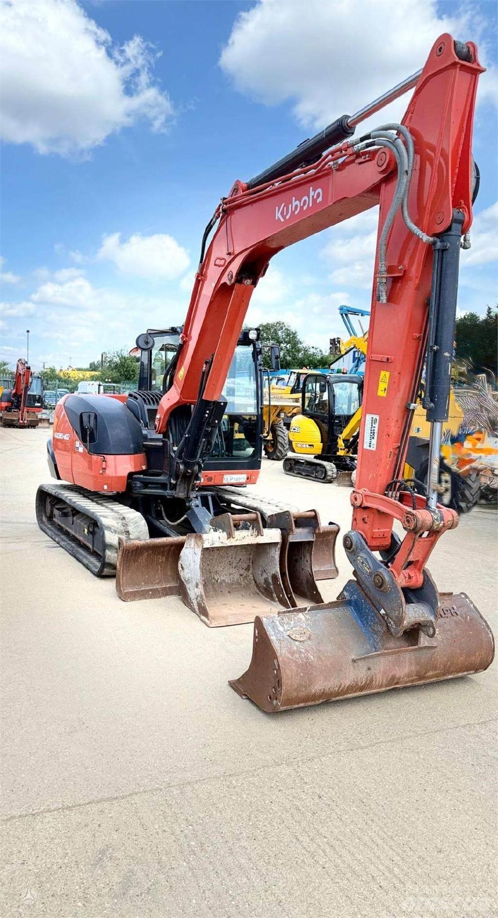 Kubota KX080-4 Gravemaskiner på larvebånd