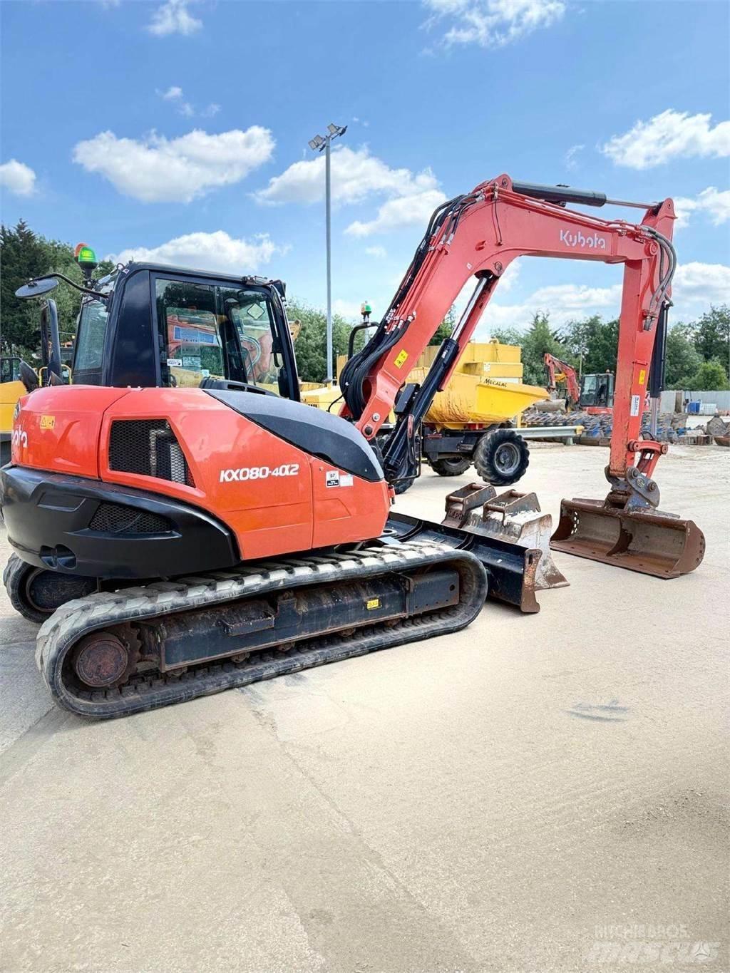 Kubota KX080-4 Gravemaskiner på larvebånd