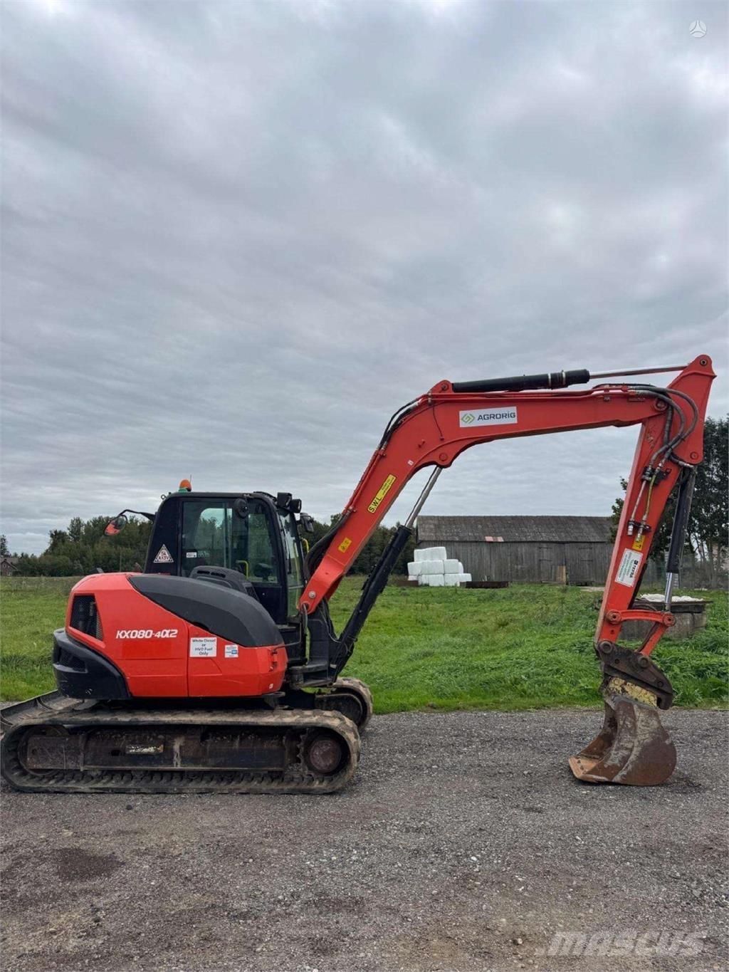 Kubota KX080-4a2 Gravemaskiner på larvebånd