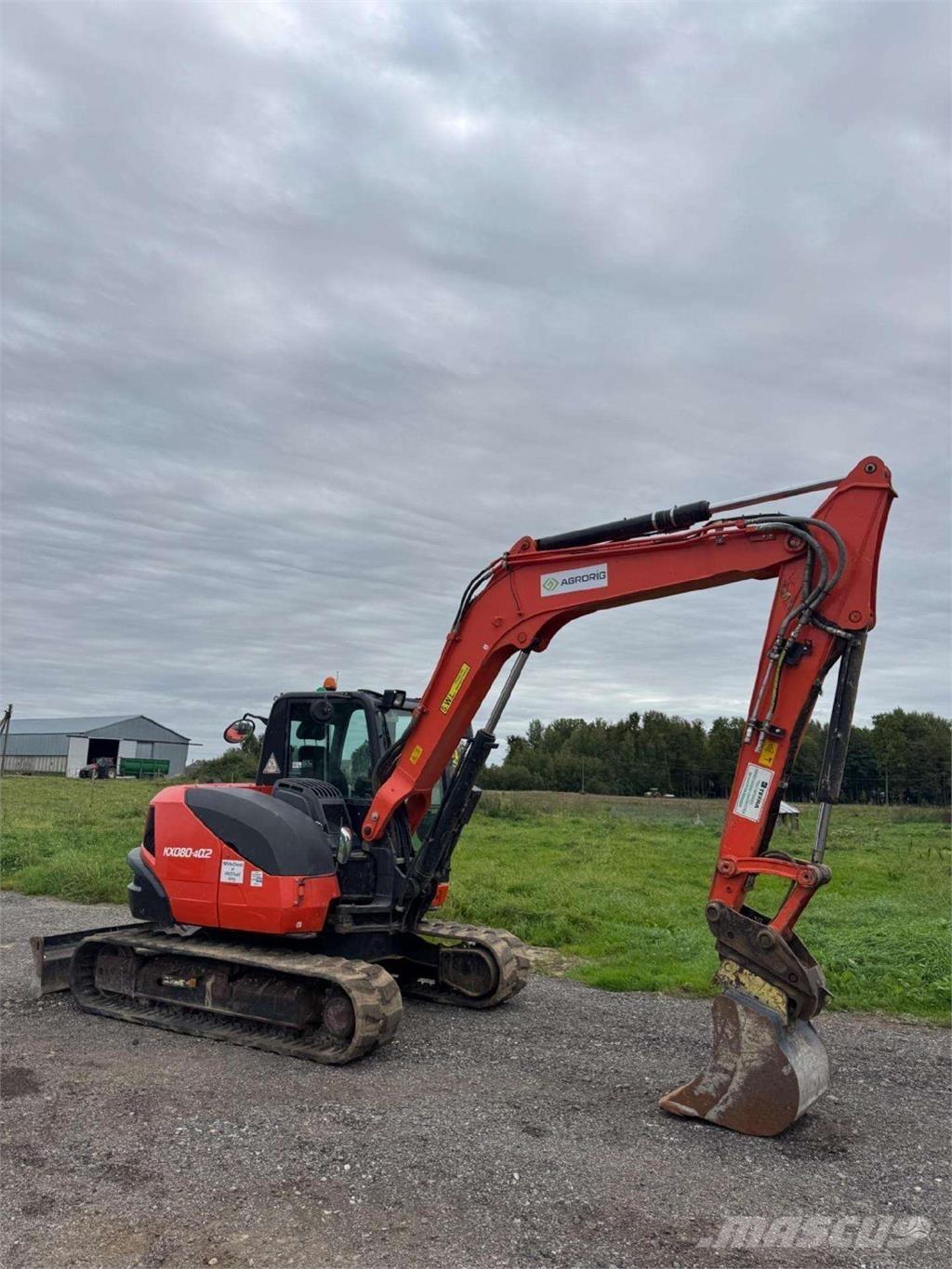 Kubota KX080-4a2 Gravemaskiner på larvebånd