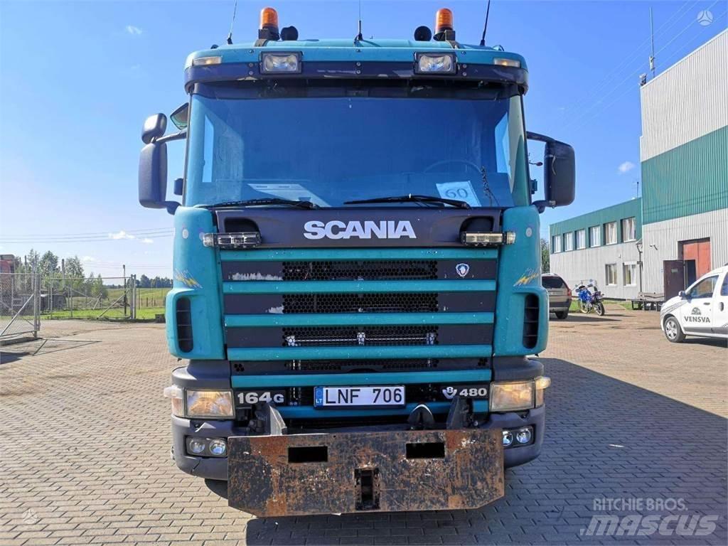 Scania 164G Lastbiler med tip