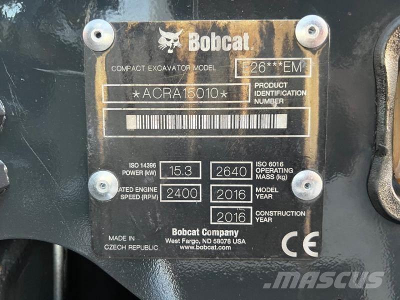 Bobcat E 26 Minigravemaskiner
