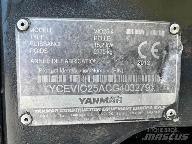 Yanmar ViO25 Minigravemaskiner