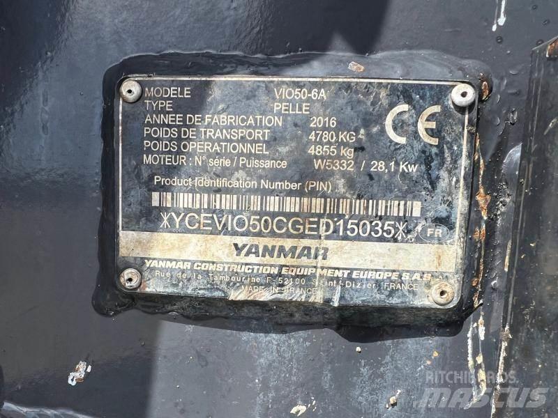 Yanmar ViO50 Minigravemaskiner