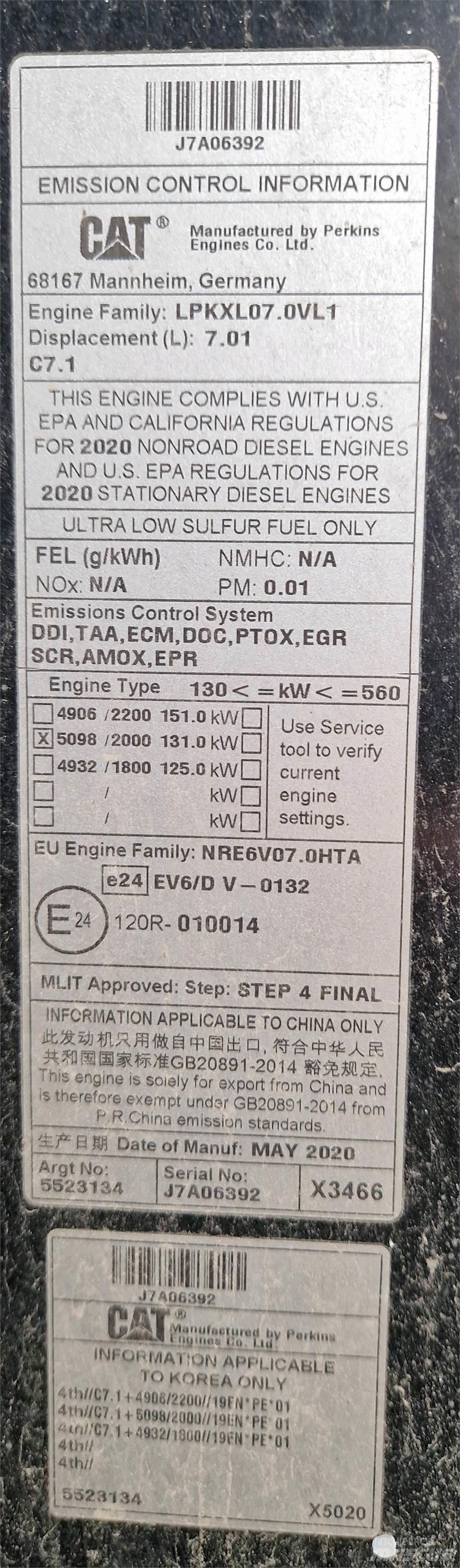 CAT 120AWD Vejhøvle / Gradere