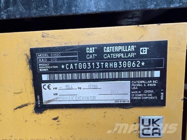 CAT 313-07 GC Gravemaskiner på larvebånd