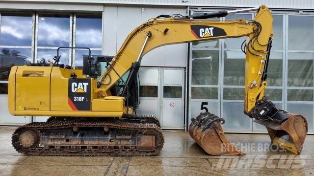 CAT 318F CW30s Gravemaskiner på larvebånd