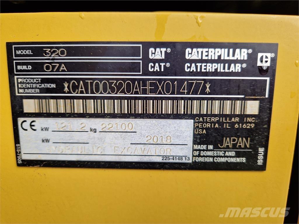 CAT 320 Gravemaskiner på larvebånd