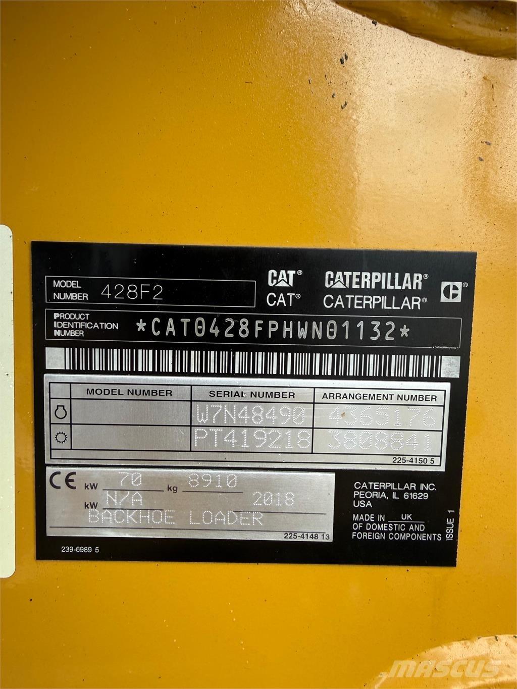 CAT 428F2 Rendegravere