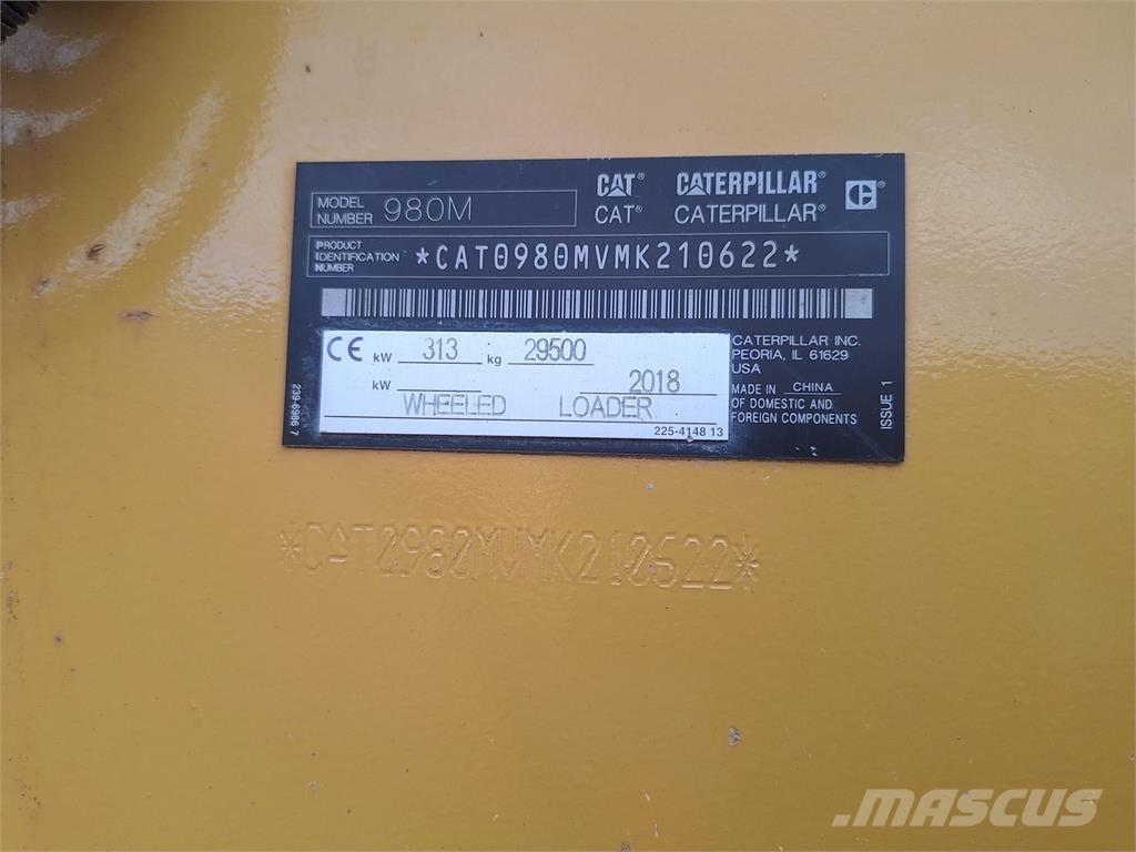 CAT 980M Læssemaskiner på hjul