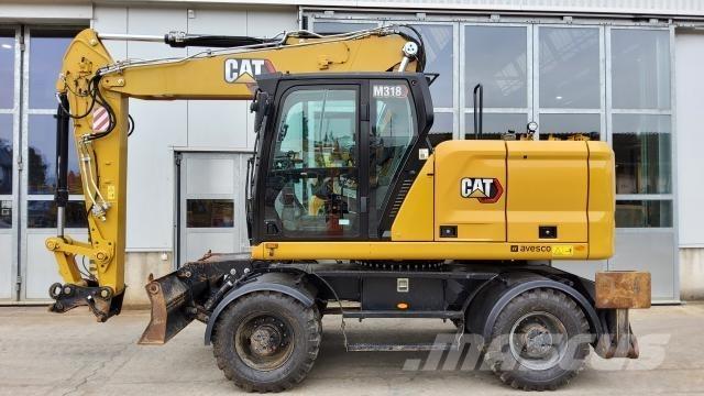 CAT M318-07E Gravemaskiner på hjul