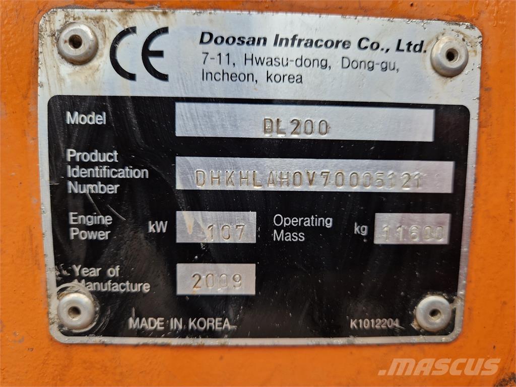 Doosan DL200 Læssemaskiner på hjul