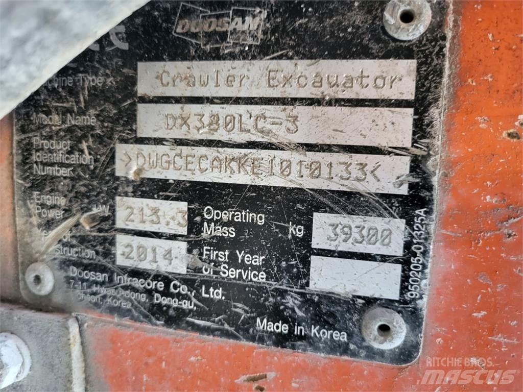 Doosan DX380LC-3 Gravemaskiner på larvebånd