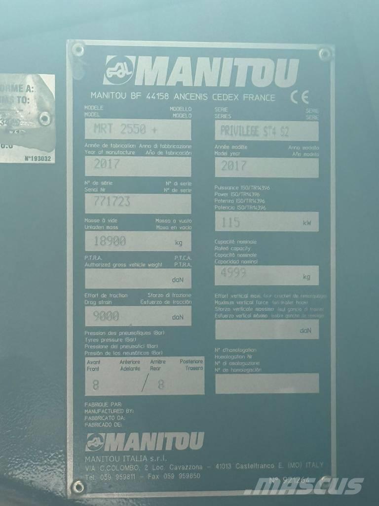 Manitou MRT 2550 Teleskoplæssere