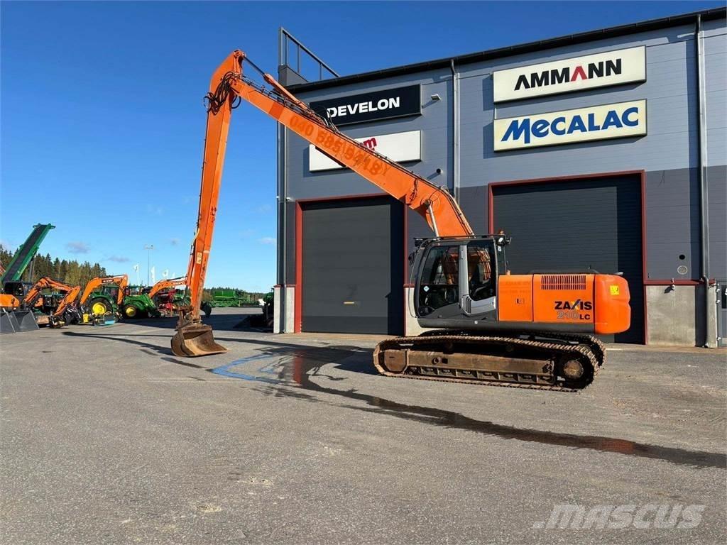 Hitachi ZX210LC-3 Gravemaskiner med lang gravebom