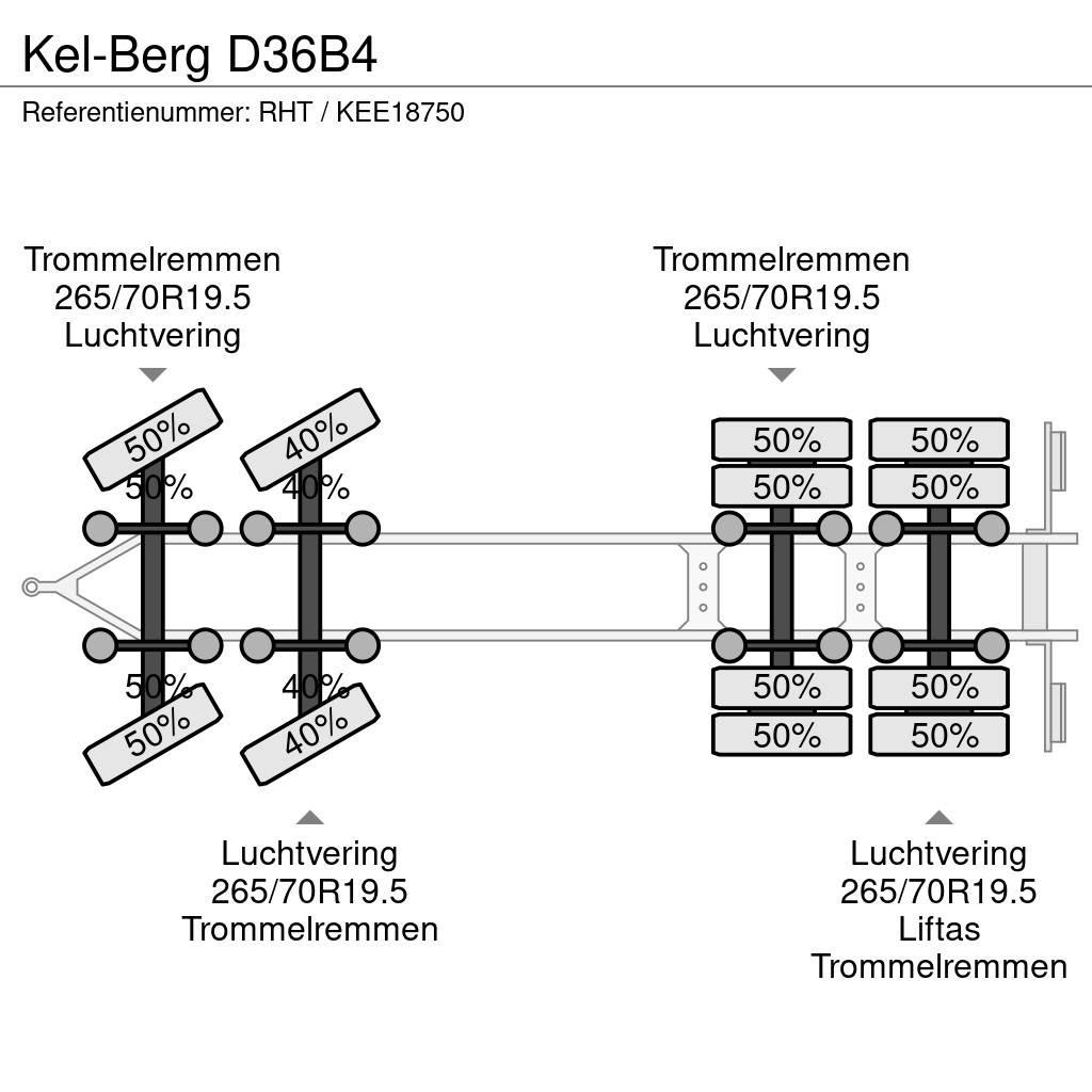 Kel-Berg D36B4 Anhænger med lad/Flatbed