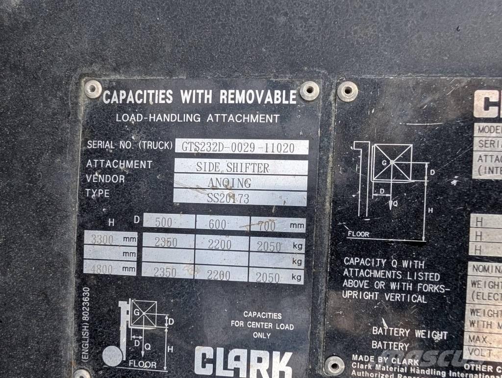 Clark GTS 25 D Diesel gaffeltrucks