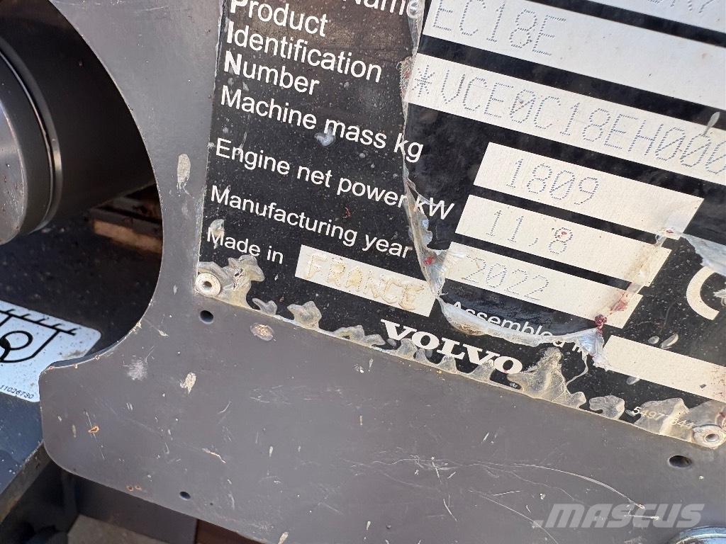 Volvo EC 18 E Minigravemaskiner