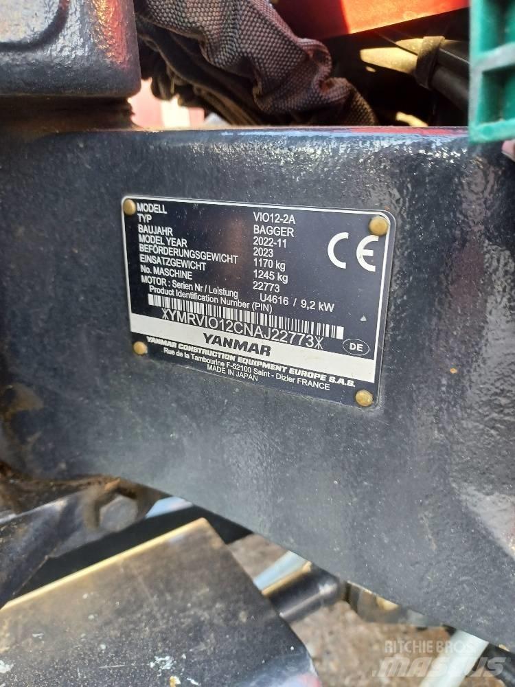 Yanmar VIO12-2A Minigravemaskiner
