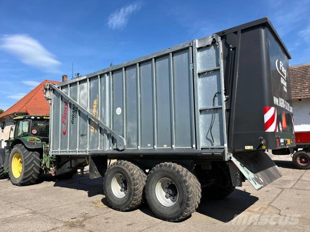 Fliegl ASW 271 Semi-trailer med lad/flatbed
