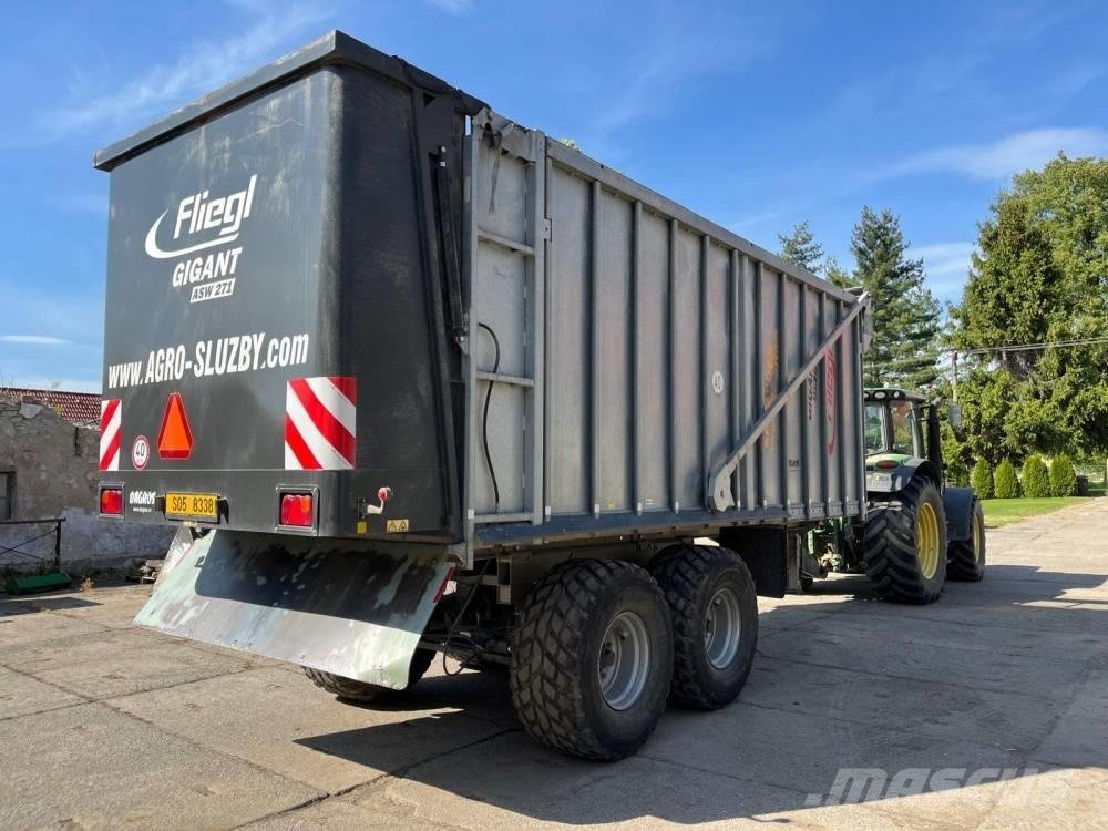 Fliegl ASW 271 Semi-trailer med lad/flatbed
