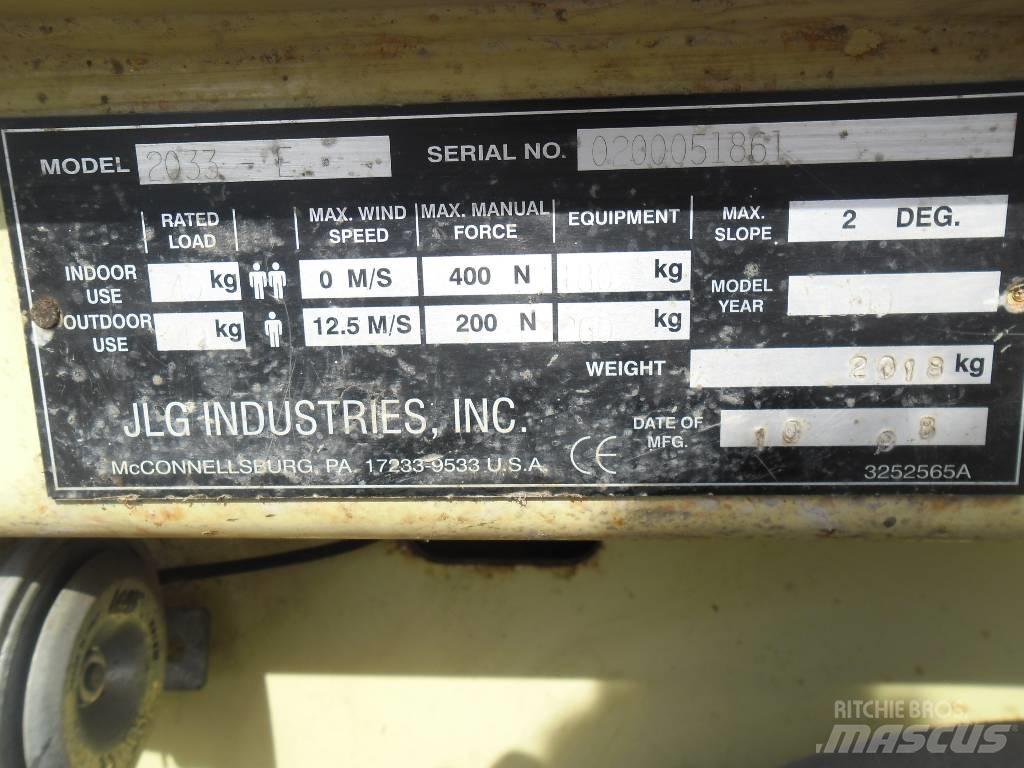 JLG 2033 E Saxlifte