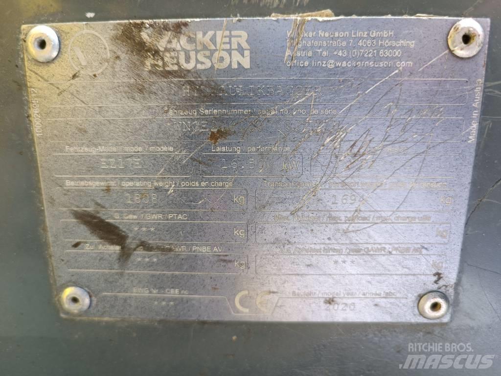 Wacker Neuson EZ17e Gravemaskiner på larvebånd