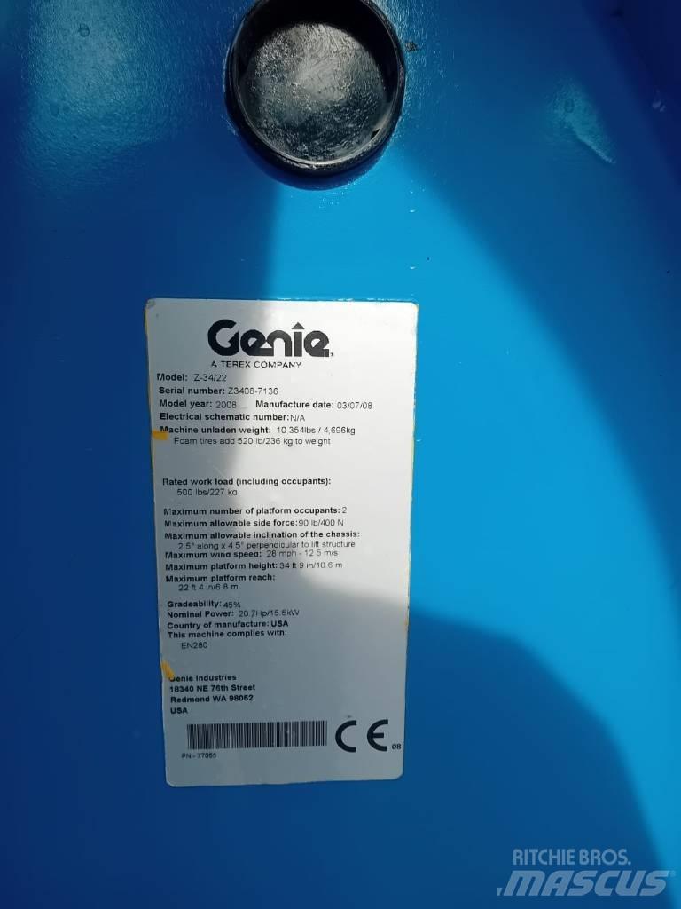 Genie Z 34/22 N Bomlifte med knækarm
