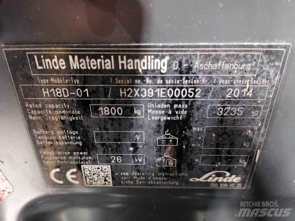 Linde H18D-01 Diesel gaffeltrucks