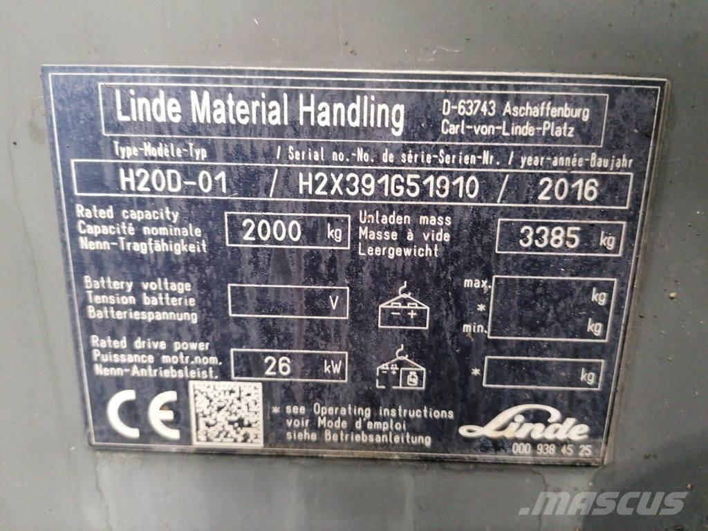 Linde H20D-01 Diesel gaffeltrucks