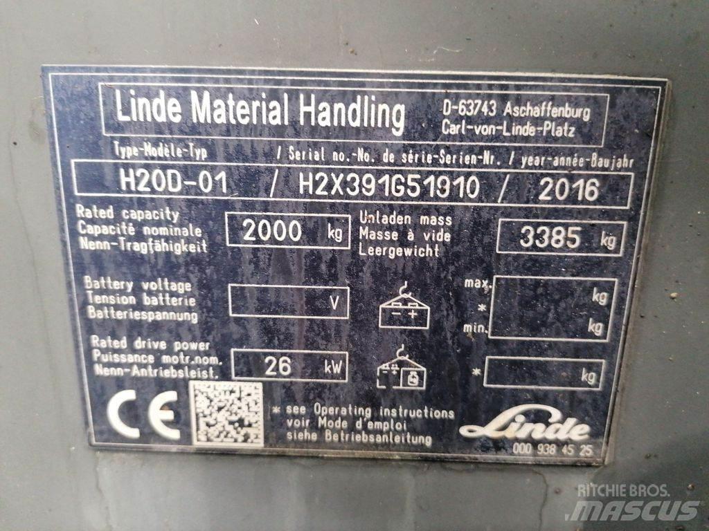 Linde H20D-01 Diesel gaffeltrucks