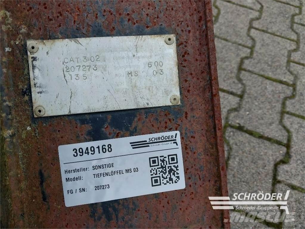  TIEFENLÖFFEL MS 03 Tilbehør til frontlæsser