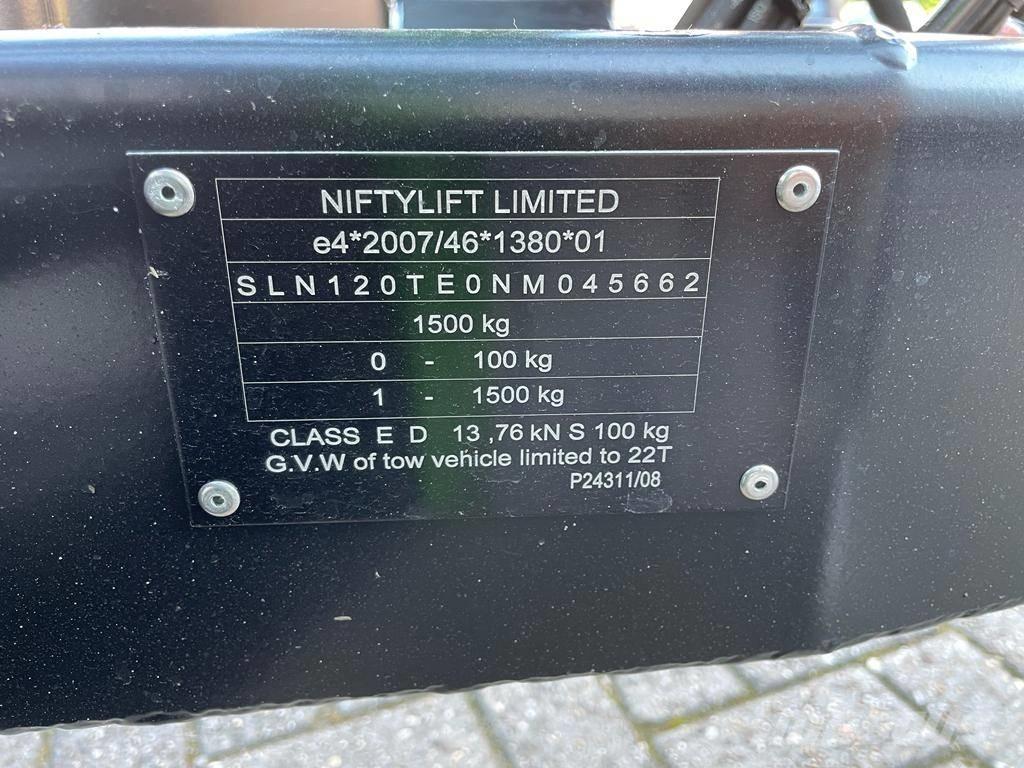 Niftylift 120T Trailermonterede lifte
