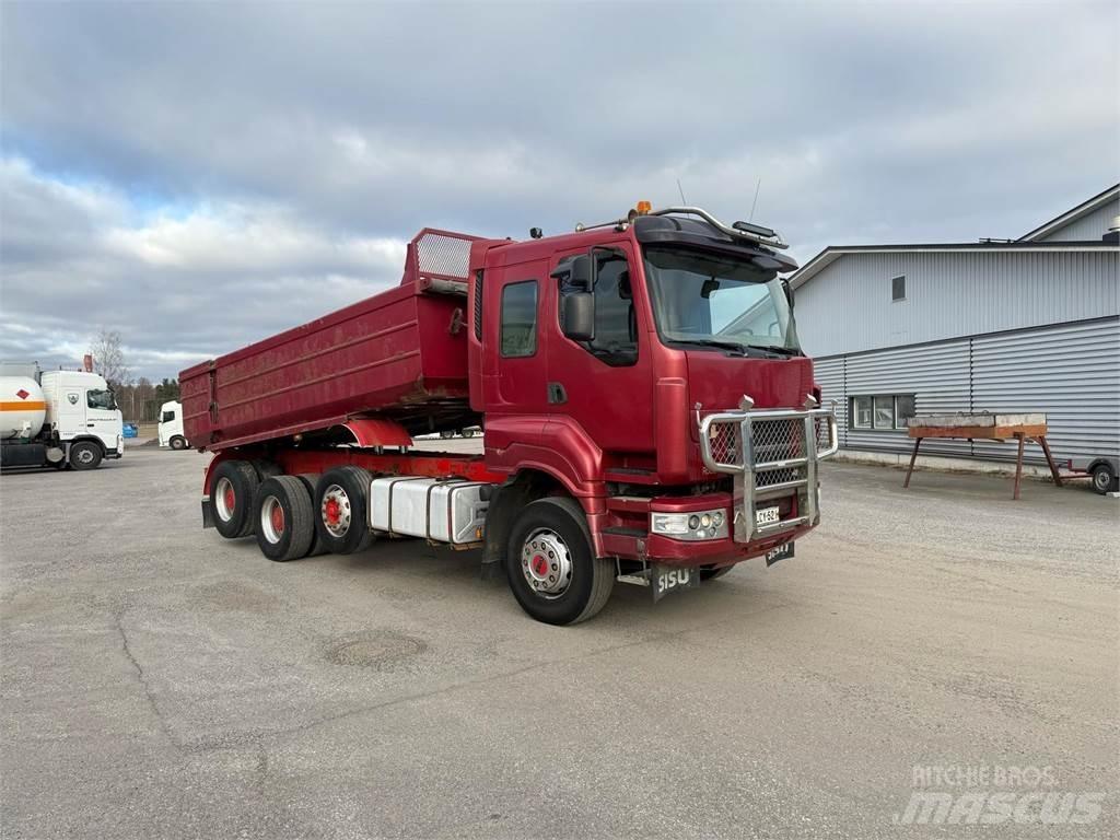 Sisu R500 E12M-8X4 Lastbiler med tip
