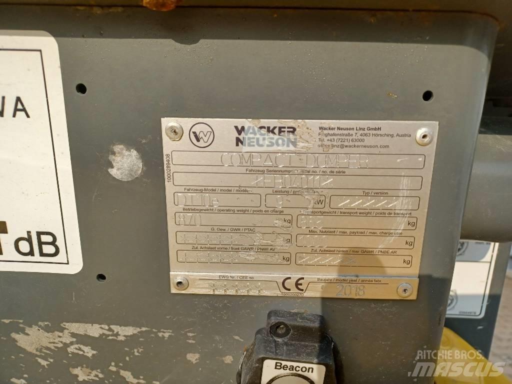 Wacker Neuson DT10e Bælte-tipvogn
