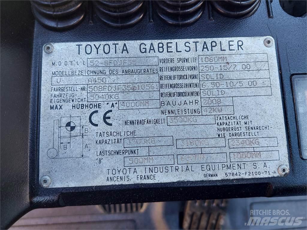 Toyota 52 8FDJF35 Diesel gaffeltrucks